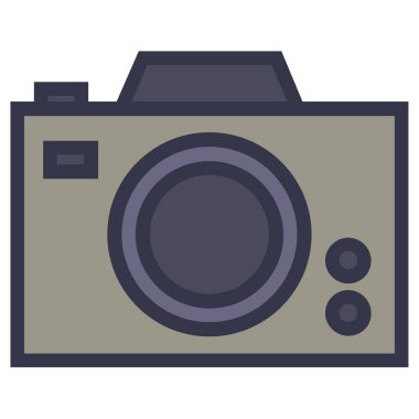 kamera simgesi vektör illüstrasyonu