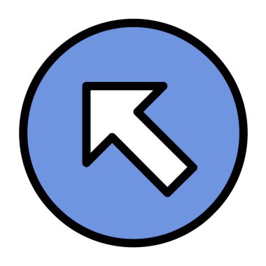 Web ve mobil uygulama tasarımınız için ok simgesi çizimi arkaplanı, ok logosu 