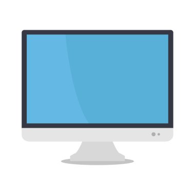bilgisayar monitörü simgesi, düz biçim