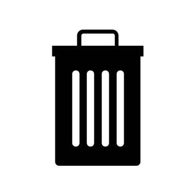 Çöp kutusu simgesi, çöp kutusu simgesi, çöp kutusu simgesi beyaz arkaplanda izole.