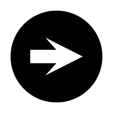 Sağ ok ağ simgesinin vektör ilülasyonu 