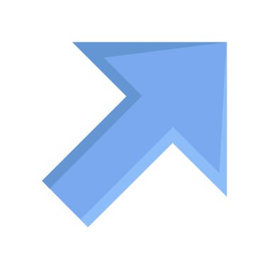 ok simgesi, vektör illüstrasyonu