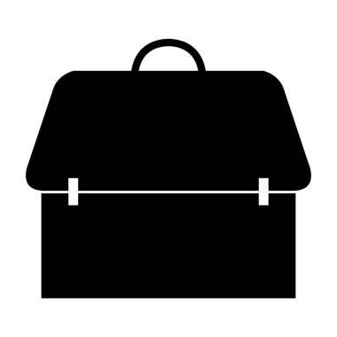 evrak çantası vektörü düz renk simgesi