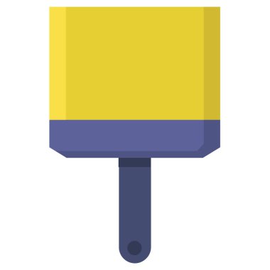 beyaz arkaplanda boya fırçası simgesi