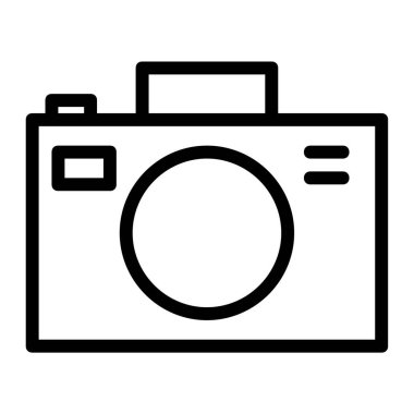 Kamera. Web simgesi basit illüstrasyon