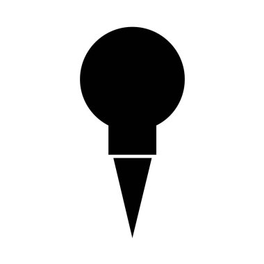 vector illustration of push pin icon