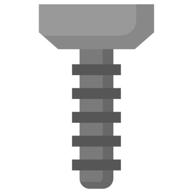 Beyaz arka plan üzerinde izole vida vektör simgesi 