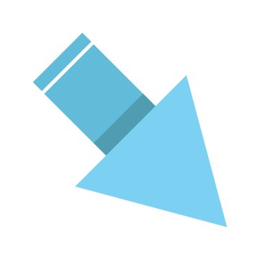 Web ve mobil uygulama tasarımınız için ok simgesi çizimi arkaplanı, ok logosu 