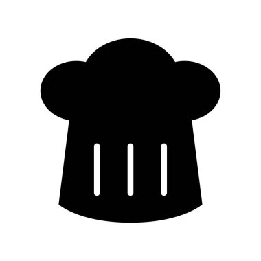 Şef Şapka simgesi, vektör illüstrasyonu