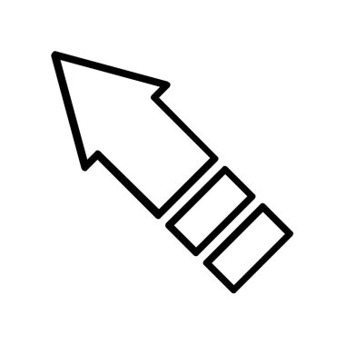 Web ve mobil uygulama tasarımınız için ok simgesi çizimi arkaplanı, ok logosu 