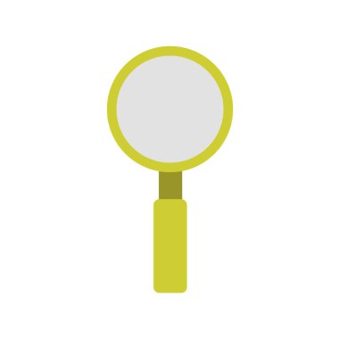 Büyüteç simgesinin düz tasarımı