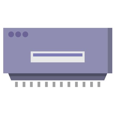 Beyaz arkaplanda klima simgesi