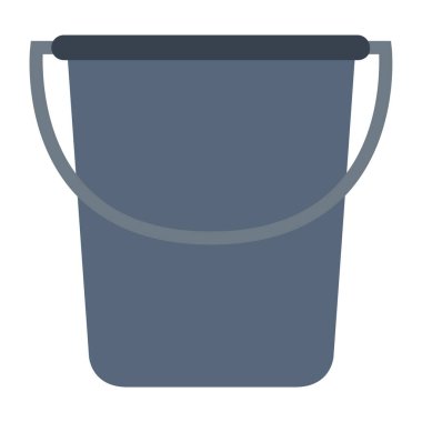 Kova vektör çizimi beyaz arkaplanda izole edildi