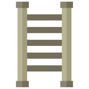 izole ahşap merdiven simgesi tasarımı