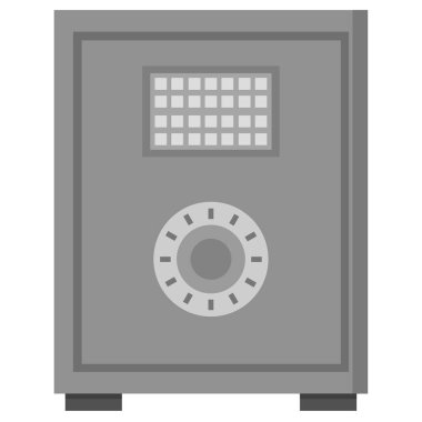 Beyaz arkaplanda güvenli simge