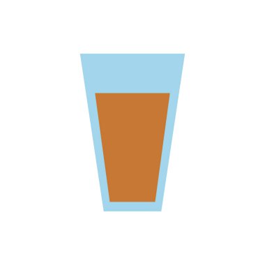 Beyaz arkaplanda meyve suyu simgesi