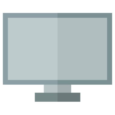 masaüstü bilgisayar izole edilmiş ikon web illüstrasyon tasarımı