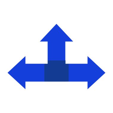 Beyaz bir arka plan üzerinde gösterilen simge okları genişletin