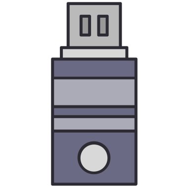 modern usb simgesi, vektör illüstrasyonu 