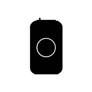 Beyaz arkaplanda bira şişesi simgesi