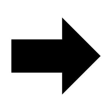 ok simgesi, vektör illüstrasyonu