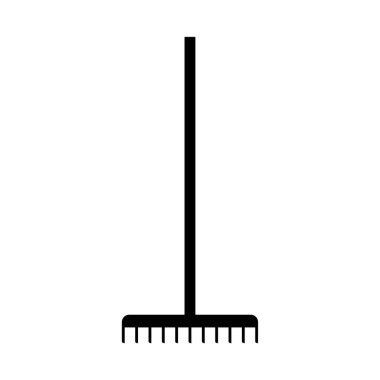 bahçe tırmığının vektör düzlüğü simgesi