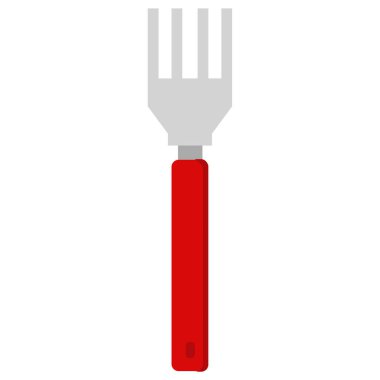 çatal düz simge, vektör illüstrasyonu