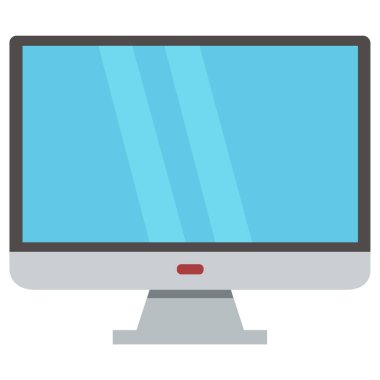 masaüstü bilgisayar izole edilmiş ikon web illüstrasyon tasarımı