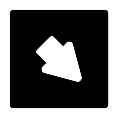 Ok işareti. Web simgesi basit illüstrasyon