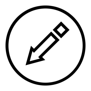 Ok işareti. Web simgesi basit illüstrasyon