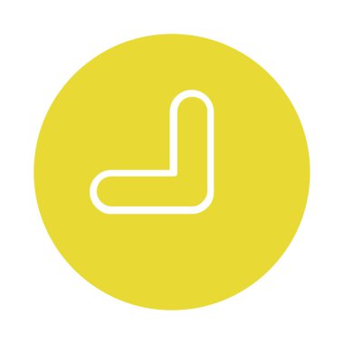 Ok işareti. Web simgesi basit illüstrasyon