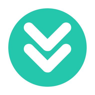 ok simgesi beyaz arkaplanda izole edildi