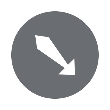 ok düz ikon vektör illüstrasyonu