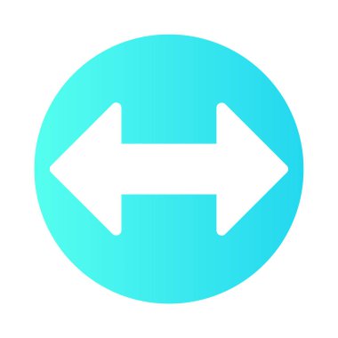 Çift ok simgesini, vektör çizim