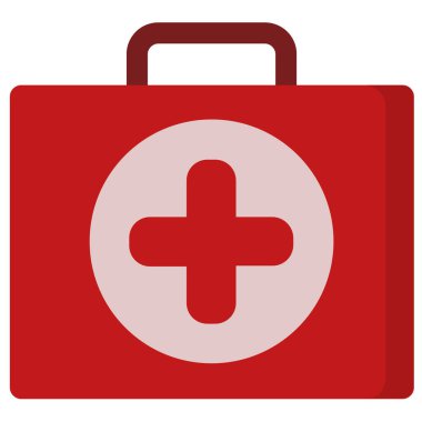 tıbbi olgu düz simgesi, vektör çizim