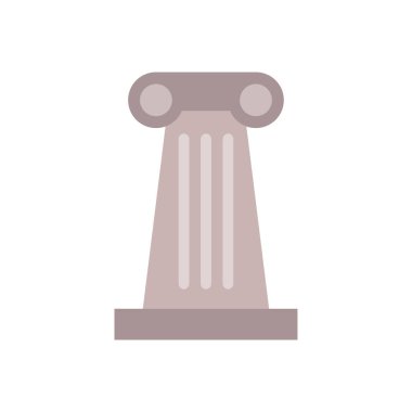 beyaz arkaplanda sütun vektörü çizimi 