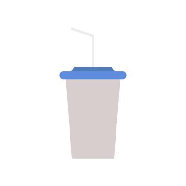 kahve kupası düz vektör simgesi