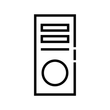 bilgisayar durumu simgesi beyaz arkaplanda izole edildi