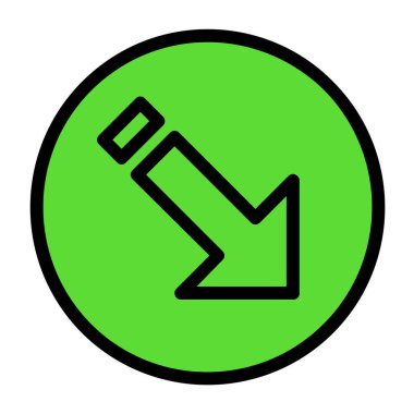 ok ağ simgesinin vektör ilülasyonu 