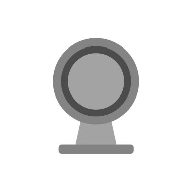 Beyaz arka plan üzerinde izole web kamera simgesi