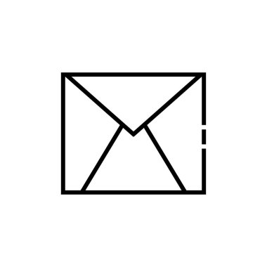 zarf izole vektör çizimi