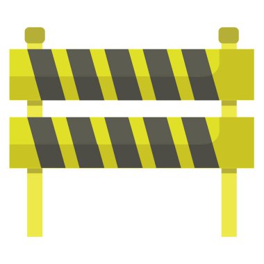 Barikat simge vektör çizim