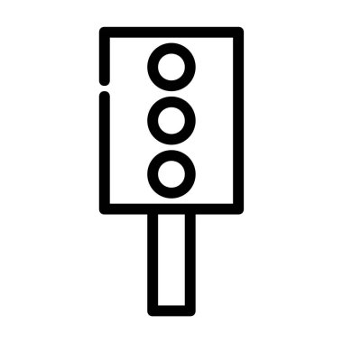 Trafik ışığı simgesi vektör illüstrasyonu