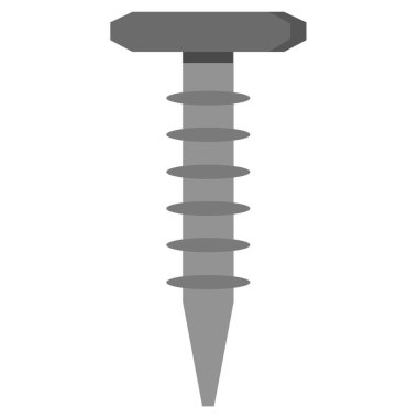 Beyaz arka plan üzerinde izole vida vektör simgesi 