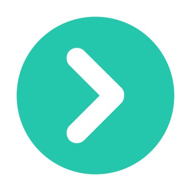 ok simgesi beyaz arkaplanda izole edildi