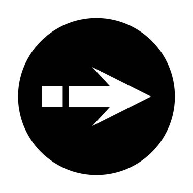 Sağ ok ağ simgesinin vektör ilülasyonu 