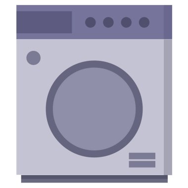 çamaşır makinesi web simgesi vektör çizimi  