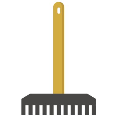 Beyaz arkaplanda tırmık simgesi