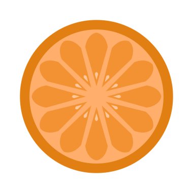 Yalıtılmış turuncu meyve tasarım 