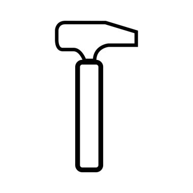 Çekiç ikonu vektör illüstrasyonu